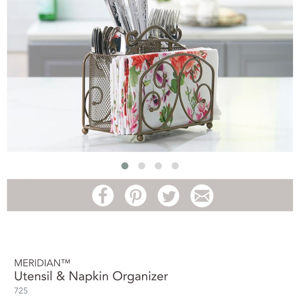 Utensil & Napkin Organizer